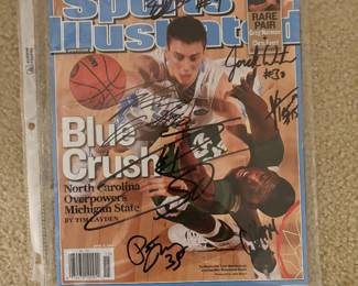 Tyler Hansbrough and other players autographed Magazine 