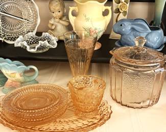 More Pink Depression Glass
