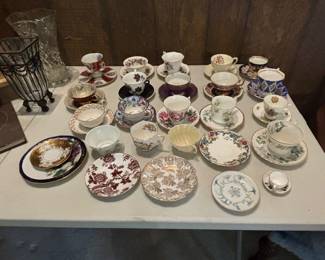 Assorted Bone China Tea Cups