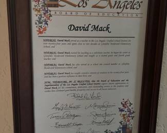 David’s teaching proclamation from Los Angeles 