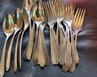 Silver plate flatware