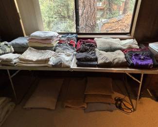 Towels, sheets, tee shirts & sweaters