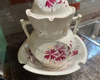 Victorian soup tureen with under bowl