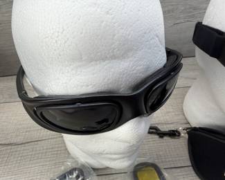 GOGGLES & GLASSES WITH INTERCHANGEABLE LENSES