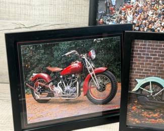FRAMED PHOTOS HARLEY DAVIDSON STURGIS