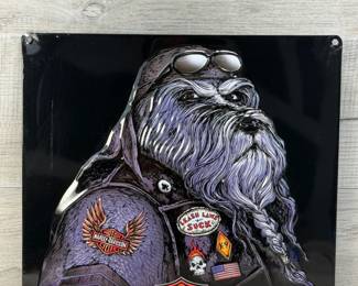 HARLEY DAVIDSON BAD DOG METAL SIGN