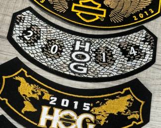 HARLEY DAVIDSON HOG ROCKER PATCHES 