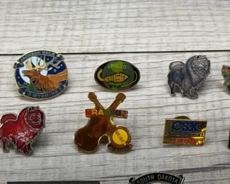 COLLECTIBLE PINS HARLEY DAVIDSON STURGIS CHOW DOG BRANSON JACKSON HOLE WYOMING