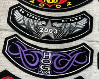 HARLEY DAVIDSON HOG ROCKER PATCHES 