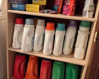 Laundry Detergent and Cleaning Supplies Shelf