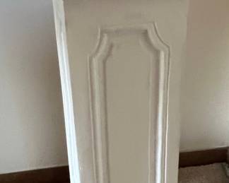 White Plaster Pedestal Stand