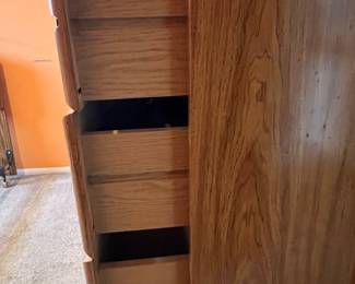 Wood Dresser with Cabinet