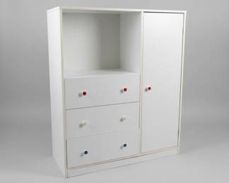 White Wardrobe with Drawers