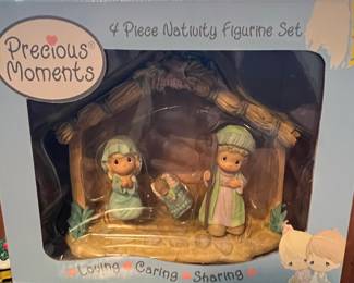 Precious Moments 4 Piece Nativity Figurine Set