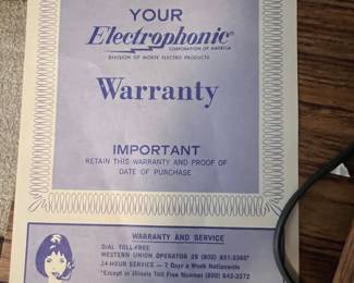 Electrophonic Corporation of America 8-Track Stereo System