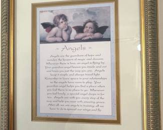 Framed Guardian Angel Poem Print