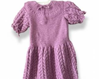 Hand-Knit Child's Dress