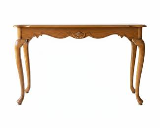 Queen Anne Style Oak Console Table