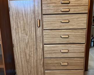 Wood Dresser with Cabinet