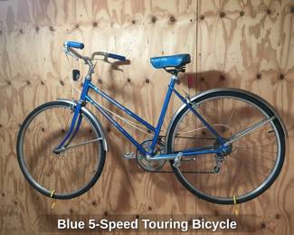 Blue Speed Touring Bicycle