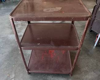 Vintage Cosco 3-Tier Metal Utility Cart