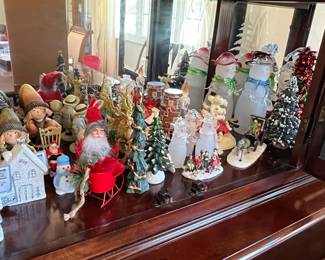 Assorted Christmas Figurines and Decor