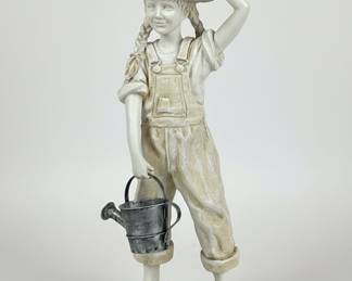 Girl with Watering Can Figurine Style