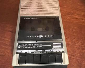 General Electric 3-5016D Portable Cassette Recorder