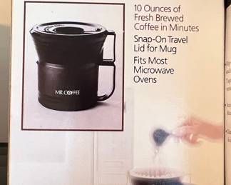 Mr. Coffee Quick Brew Microwave Coffeemaker Model QB1