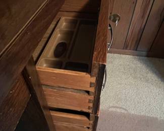 Mid-Century Modern Walnut Executive Desk by Ace-Hi