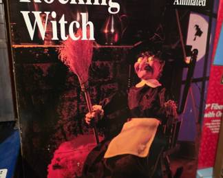 Gemmy 1991 Animated Rocking Witch Halloween Decoration