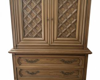 Thomasville Oak Armoire Dresser