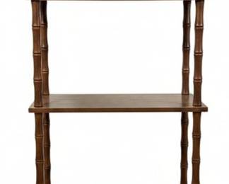 Faux Bamboo Etagere