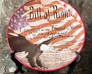 Bill of Rights Decorative Plate