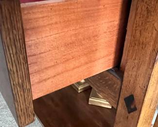 Mission Style Oak Console Table