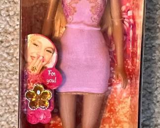 Barbie Birthday Bouquet November Chrysanthemum Doll