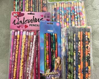 Assorted Themed Pencils (Halloween, Valentine's Day, Easter, Hannah Montana)