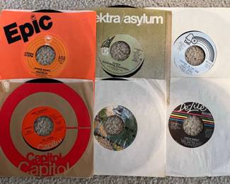 Assorted Vinyl Records Collection - KISS, Elvis Presley, Neil Sedaka, Peaches & Herb, Sugarhill Gang, Various Artists