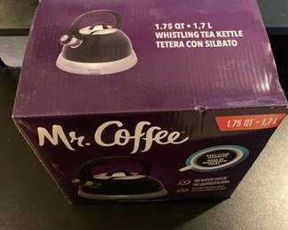 Mr. Coffee Flintshire 1.75 Quart Whistling Stovetop Tea Kettle