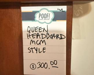 Queen Headboard MCM Style