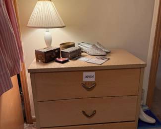 Side Table, Women's Shoes, Decorative Table Lamp 