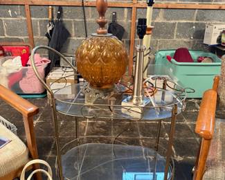 Decorative Rolling Cart 