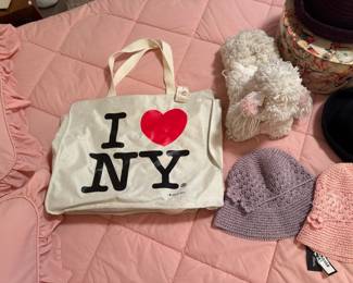 I Love NY Canvas Bag, Women's Hats 