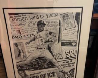 Doc Gooden Signed Poster With COA