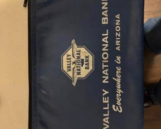 Vintage Valley National Bank Receipt Bag