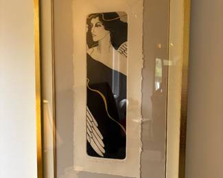 Signed and numbered lithograph - framed