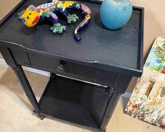 side table or nightstand with center drawer