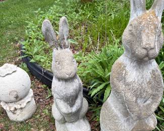 Cement bunnies and more