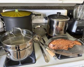 Calphalon stock pots, blender, double-boiler and more!