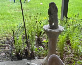 Cement sculptures and stands
